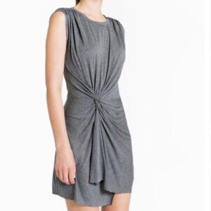 A.L.C. Ruched Gray Shirt Dress